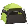 PawHut Extra Large Dog Portable Camping Tent with Carrying Bag for Beach Backyard Home in Green
